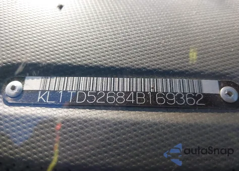 2004 Chevrolet Aveo из США, поврежденный, VIN KL1TD52684B169362